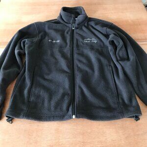 Columbia Steens Mountain Fleece Jacket Men M Black Full Zip Long Sleeve Pocket